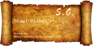Stagl Olivér névjegykártya